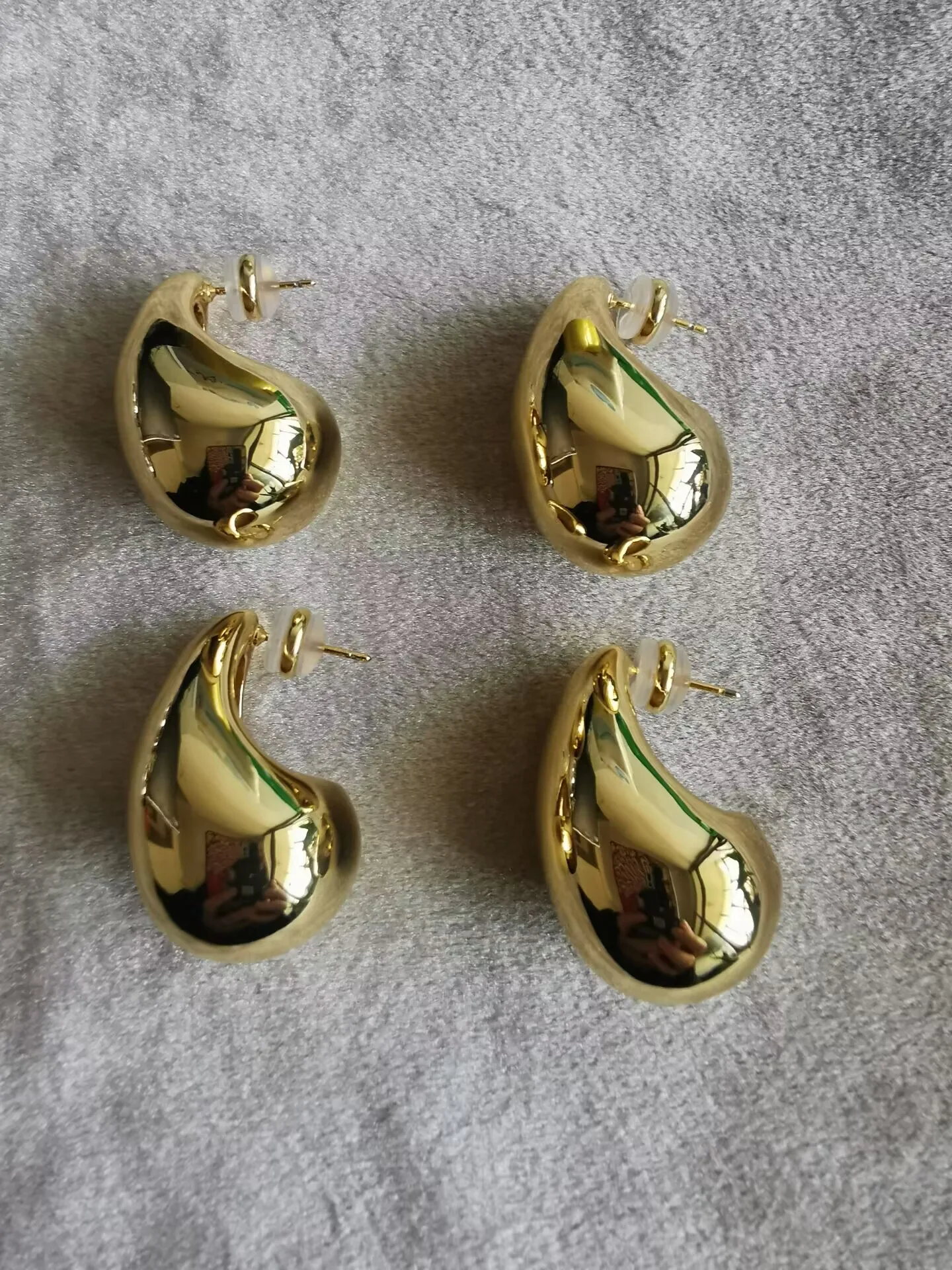 Mosiężna kropla wody pół puste kolczyki kobiety biżuteria Punk Party T Show suknia Runway Trendy koreański japonia izrael styl INS - AliExpress 36