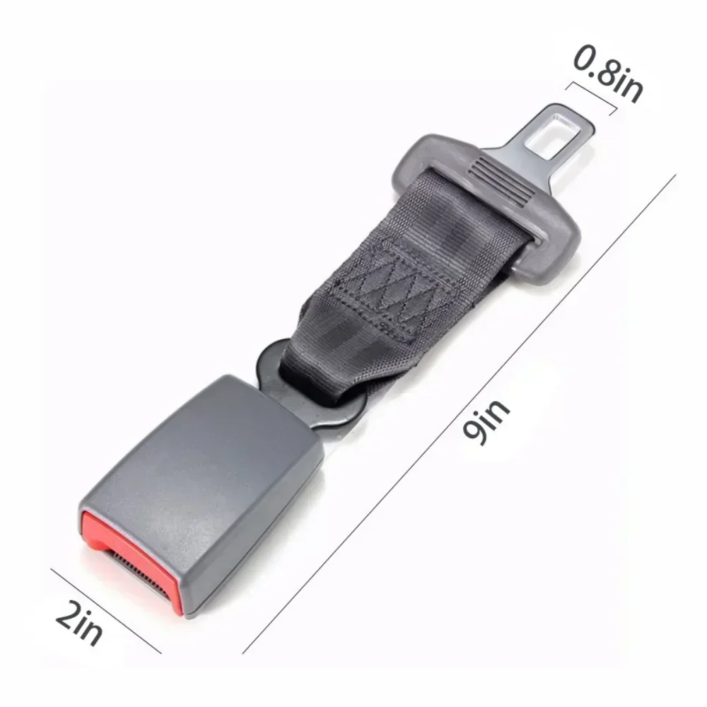 23cm/9'' Universal Car Seat Polyester Seatbelt Safety Belt Extender Extension Child Safety Seat 2.1cm Buckle