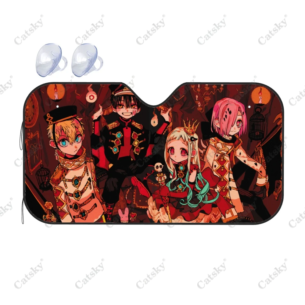 

Jibaku Shounen Hanako-kun Anime Car Accessories Windshield Sunshade Foldable Sunvisor Protect UV Sunshade Visor Shield for SUV