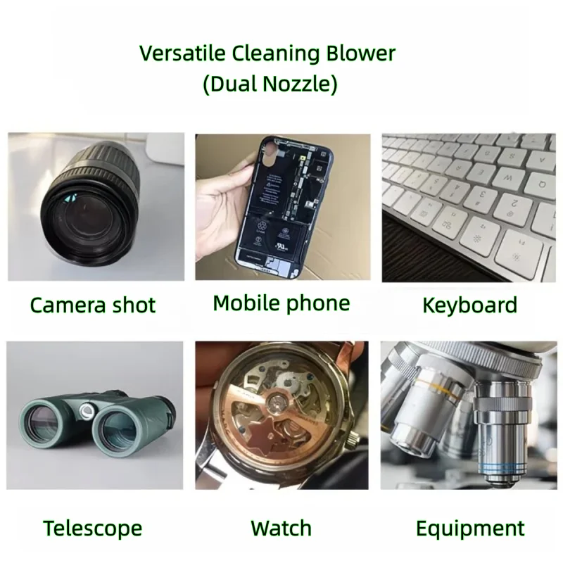 2in1Handheld-Luftgebläsebirne aus Gummi | Schnelles Staubentfernungsgerät für Linsen, Tastaturen, Telefone und elektronische Geräte – Detail 5