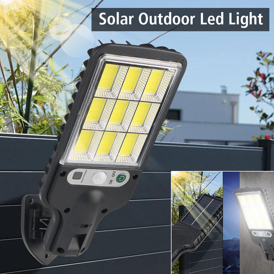 90COB Solar Outdoor Led Light Waterproof IP64 1PCS Garden Terrace Garage Human Body Induction Lamp Remote Control wall-mounted