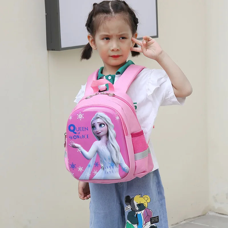 Disney Frozen Kindergarten Backpack For Girls Elsa Anna Primary Student Shoulder Orthopedic Bag Big Capacity Kids Gifts Mochilas
