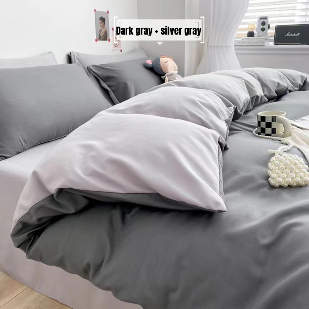 Drap-housse En Coton De Couleur Unie à Quatre Coins Avec
