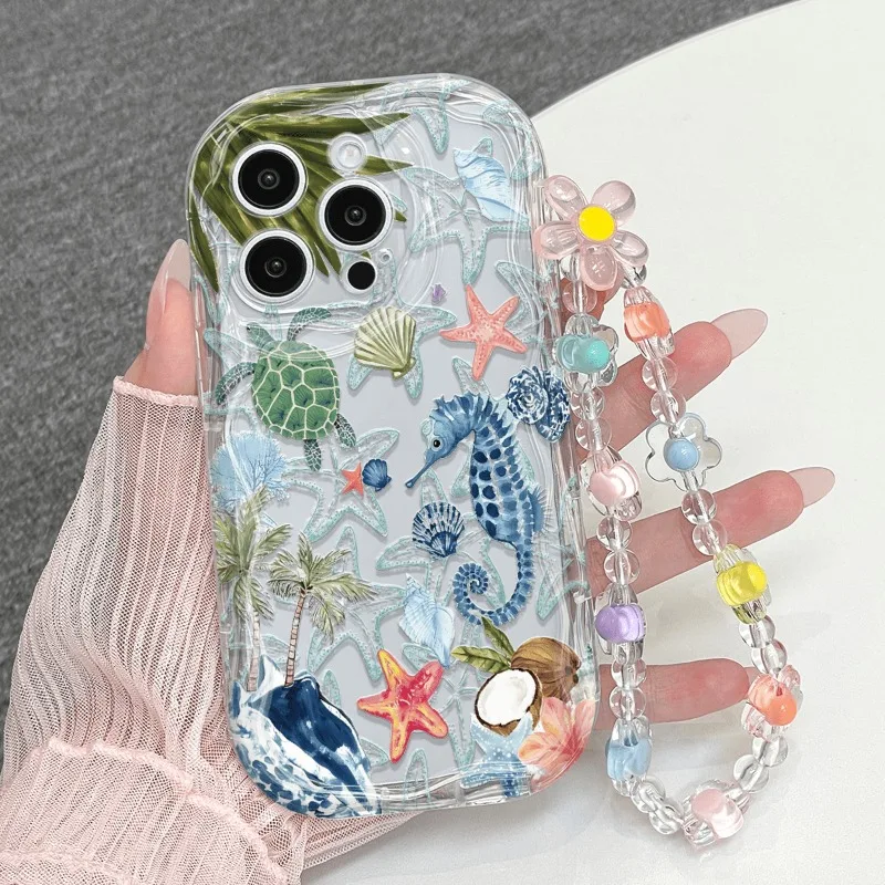 Sea Turtle & Seahorse Ocean World Phone Case Cover