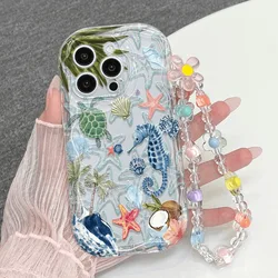 Sea Turtle & Seahorse Ocean World Phone Case Cover - Galaxy S23 Ultra (KG3300NYK)