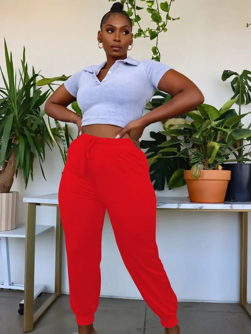 Plus Size Women Pencil Pants Autumn Solid Sport Trousers Casual Lady Sexy Club Pants 2022 Fashion Bodycon Wholesale Clothes