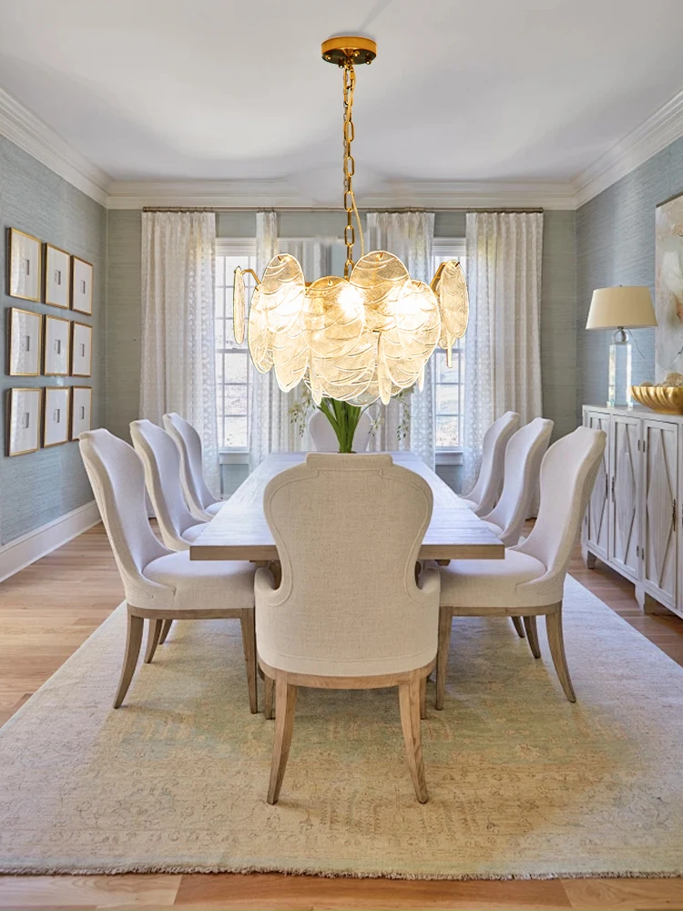 Nordic Vintage Modern Glass Chandelier Lights Led Home Appliance Dining Room Lamparas Hanging Lamps over Dining Table Lustres