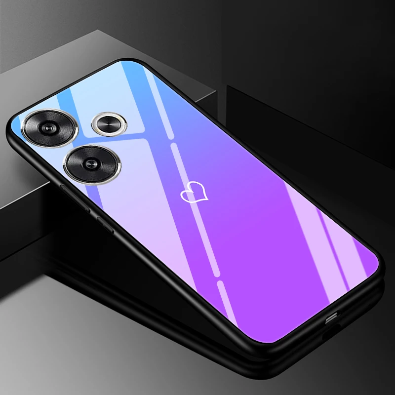 Premium Tempered Glass Hard Back Bumper Case Cover