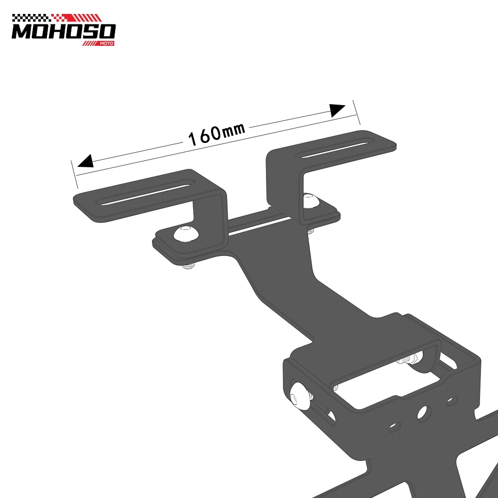 혼다 CRF300L CRF 300 L 랠리 2021-2023 2024, 오토바이 테일 깔끔한 리어 펜더 제거 번호판 거치대 LED 라이트, 신제품