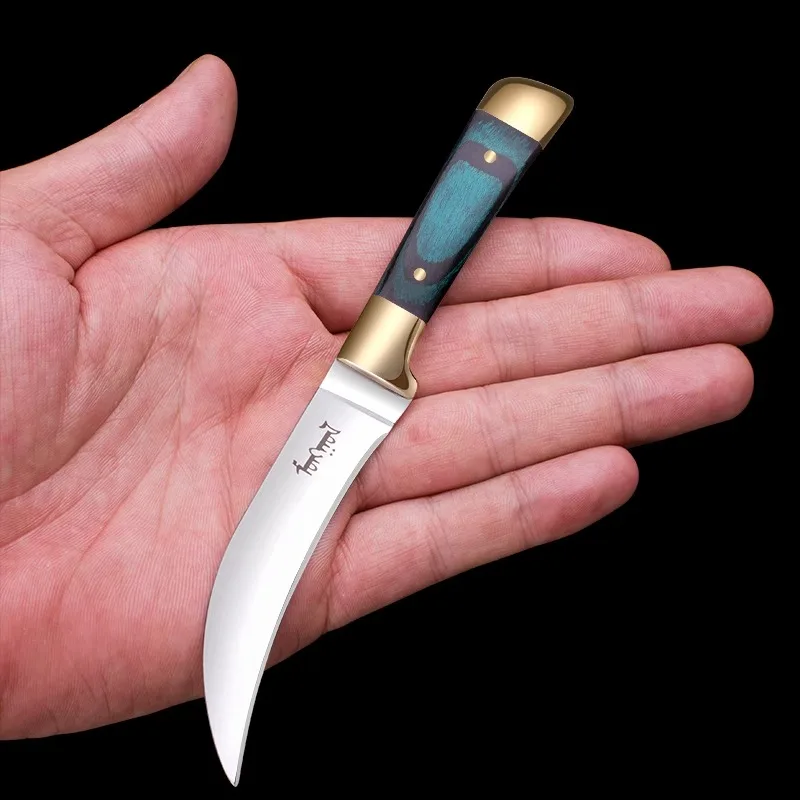 Bananaknifewithcopperhandlesmallmachetepineappleknifecut