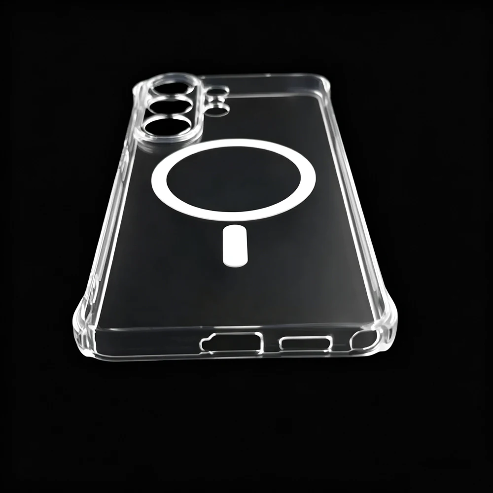 Crystal Clear Shockproof Magnetic TPU Protective Case - Transparent Cover