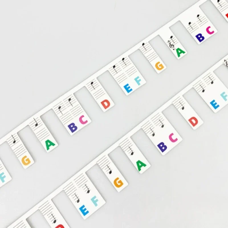 Piano Notes Guide for Beginner, Removable Piano Keyboard Note Labels for Learning, 88-Key Full Size, No Need Stickers, Reusable