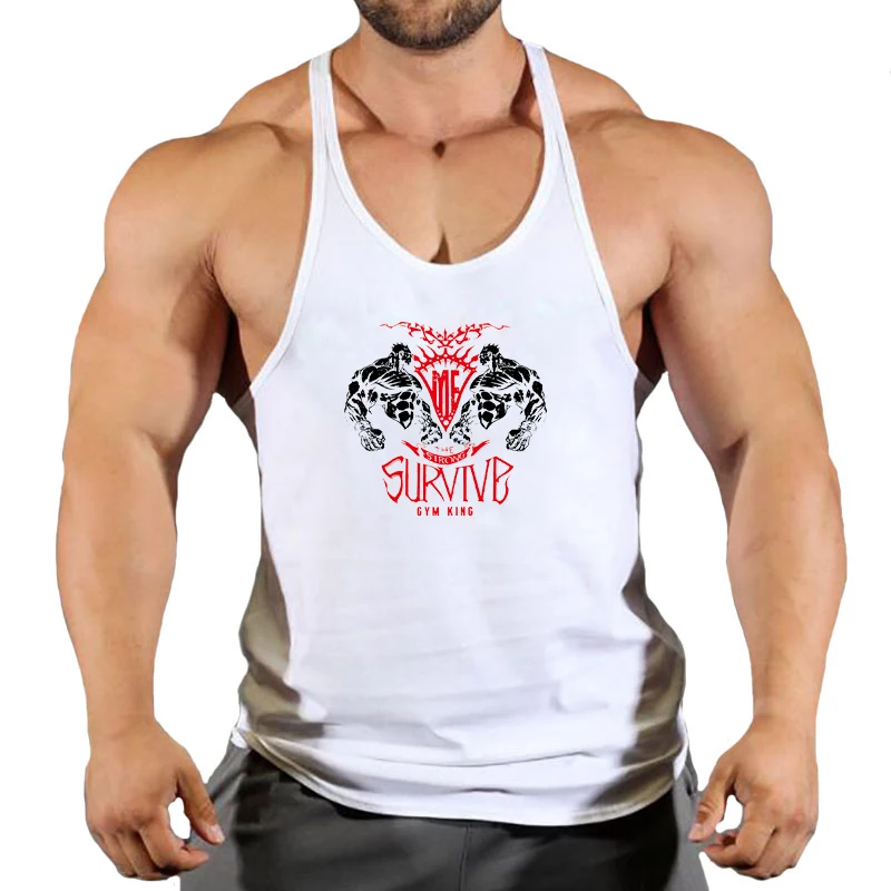 Stringer Singlet Men Fitness Clothing Gym Clothes for Men Men's Singlets Gym Shirt Man Sleeveless Sweatshirt Vests Bodybuilding