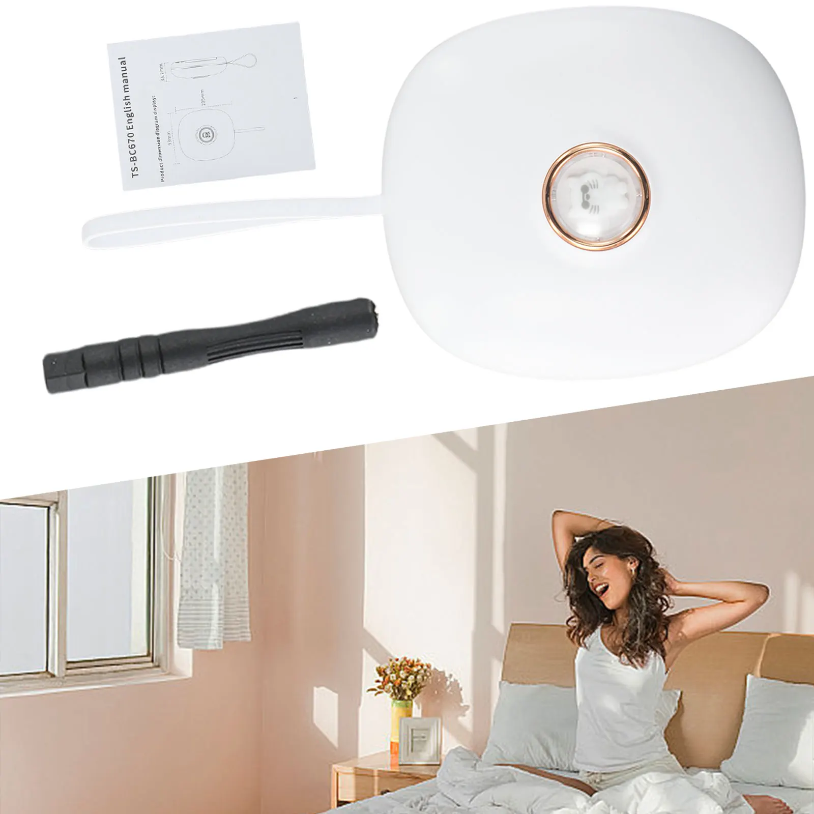 

Vibration Alarm Clock for Kids Cute Cartoon Style LED Digital Display Portable Design Adjustable Vibration Intensity