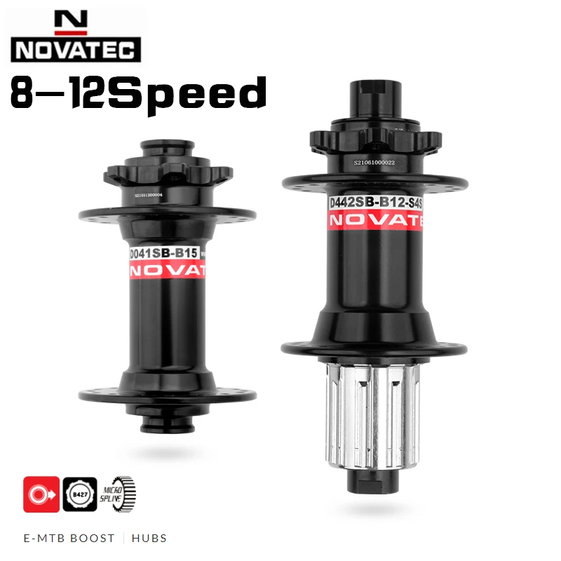 

NOVATEC Hub D041SB-15 D442SB-X12 Sealed Bearing Cube 32 Hole Mtb Disc Card Brake Hub for 8/9/10/11/12 Speed Mountain Bike
