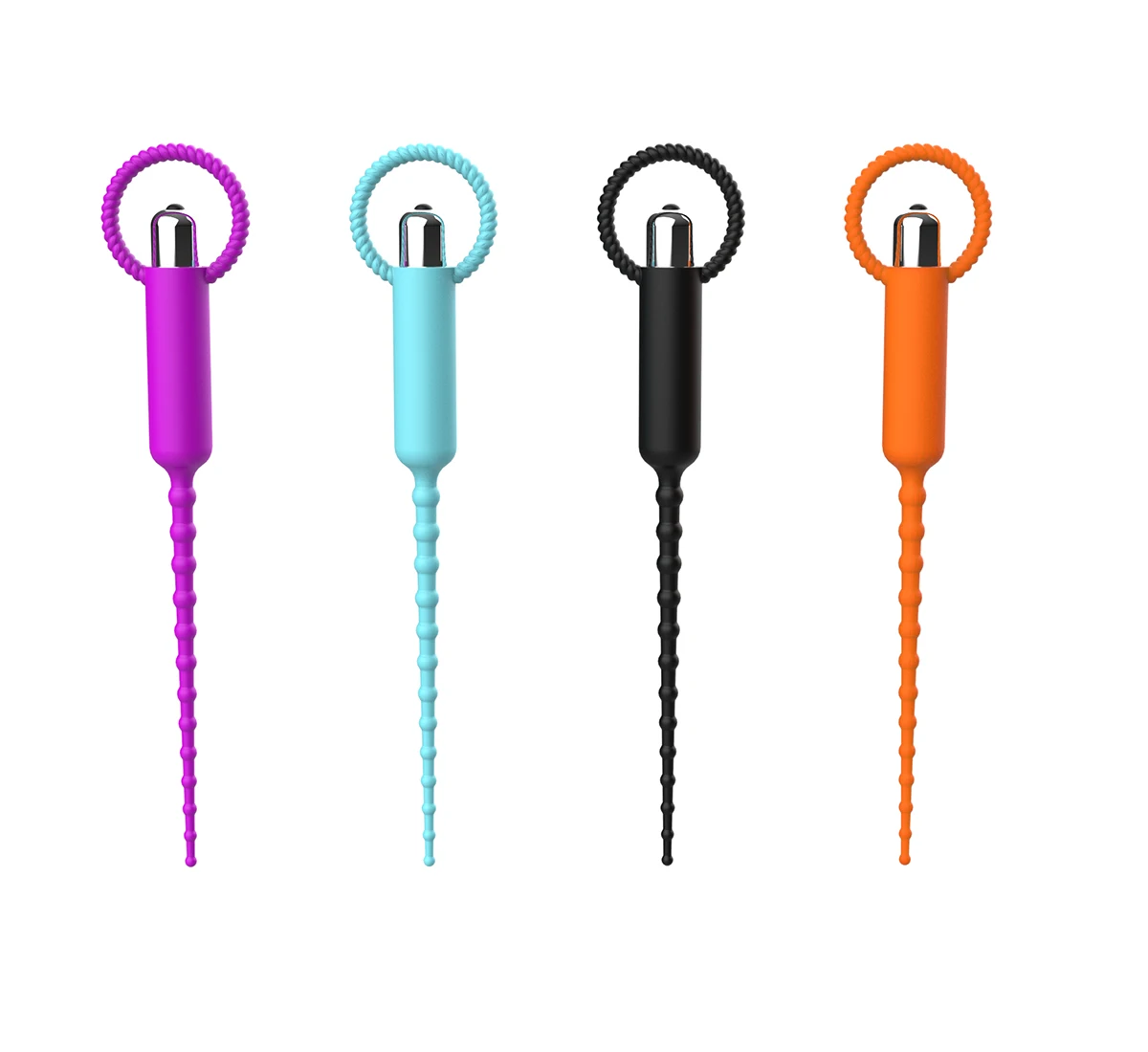 Silicone Urethral Catheter Vibrators 10 Powerful Vibration Modes Penis Plug Vibrator Urethra Dilator Vibrating Bullet