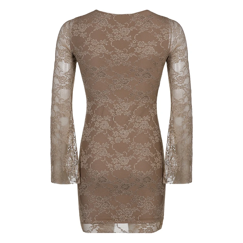 Fairycore Grunge Mini Lace Dress y2k Retro Flare Sleeves Skinny Wrap Bodycon Short Dress Chic Women Elegant Lady Vintage Clothes 13 Fairycore Grunge Mini Lace Dress y2k Retro Flare Sleeves Skinny Wrap Bodycon Short Dress Chic Women Elegant Lady Vintage Clothes