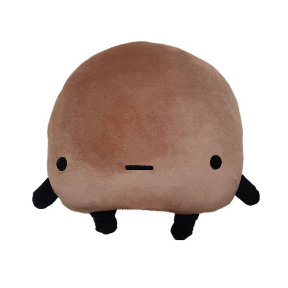 Cute Soft Sad Potato Emoji Plush Toy Car Sofa Throw Pillow Sleeping Cushion Brown Ball Doll Festive Gift Child Birthday Gift original mikasa kids volleyball skv5 eva sponge material child soft ball fivb official inspected mikasa volleyball