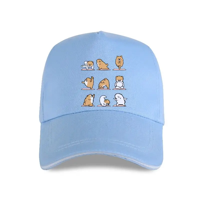 New Track Ship+2021 2021 Retro Women Girl Baseball cap Cute Pomeranian And German Spitz |