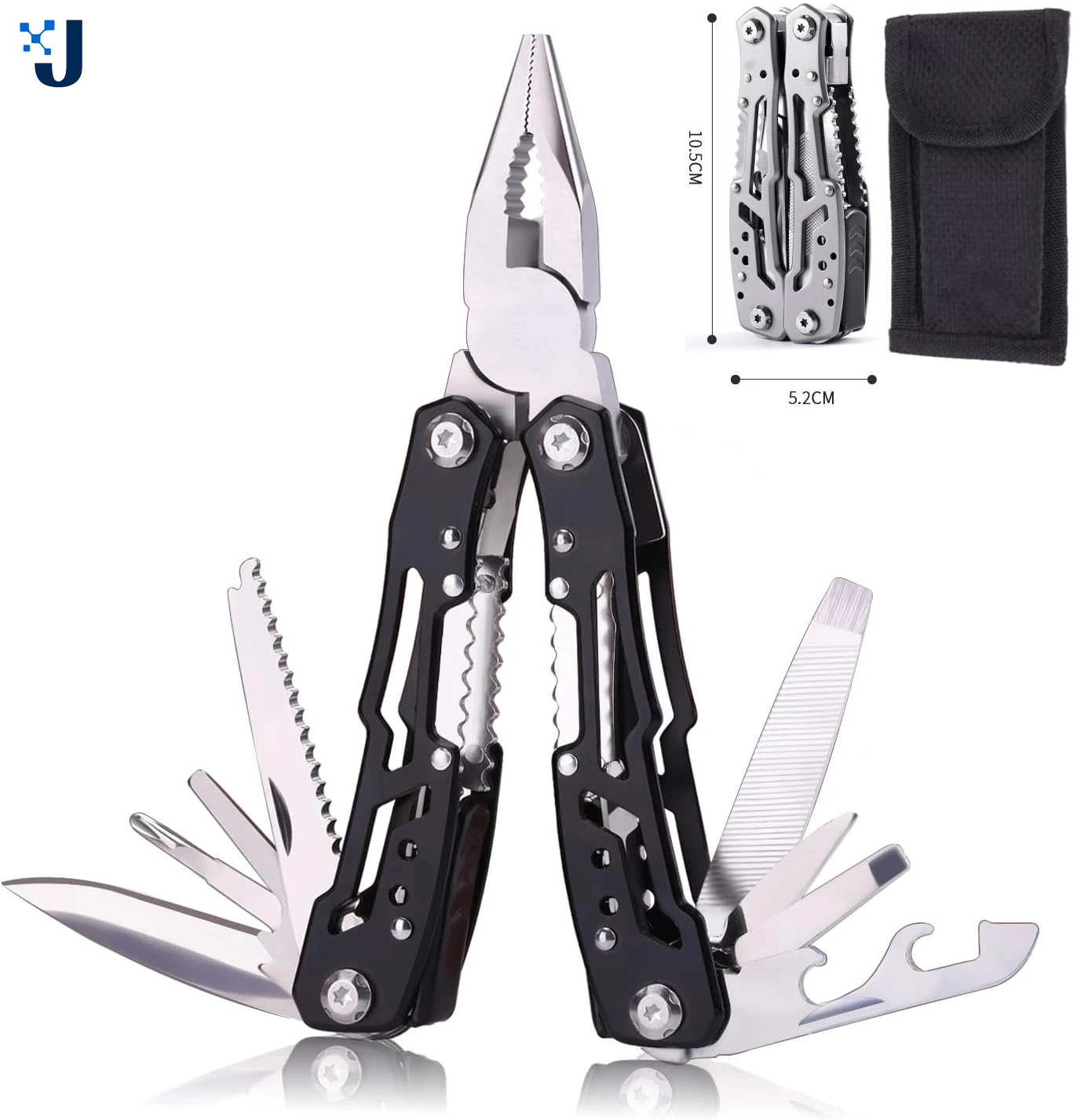 

Stainless Steel Outdoor Multitool Camping Hiking Multifunction Tools Portable Edc Folding Pocket Emergency survival Knife Pliers