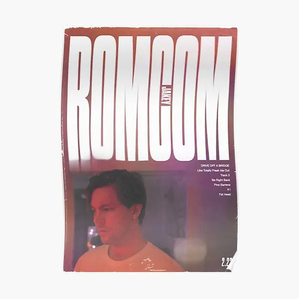 

Альбом Romcom Jakey, красный плакат, Настенная роспись, комната, винтажная картина, Современное украшение для дома, забавная картина, печать без рамки