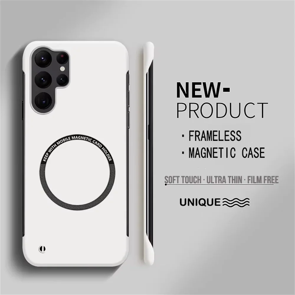 Ultra Thin Magnetic Hard PC Phone Case with Wireless Charging Compatibility