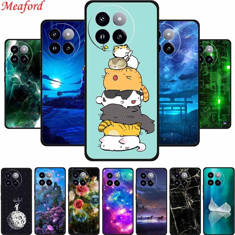 Coque Per Xiaomi Civi 4 Pro Custodia Fashion Marble Custodia Morbida In Silicone Nero Per Xiaomi Civi 4 Pro Cover Posteriore 4Pro Fundas