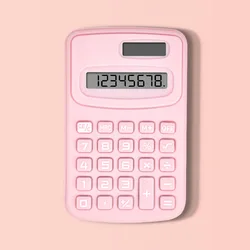 Compact 2024 Silent Mini Learning Aid Portable Calculator (Pink)