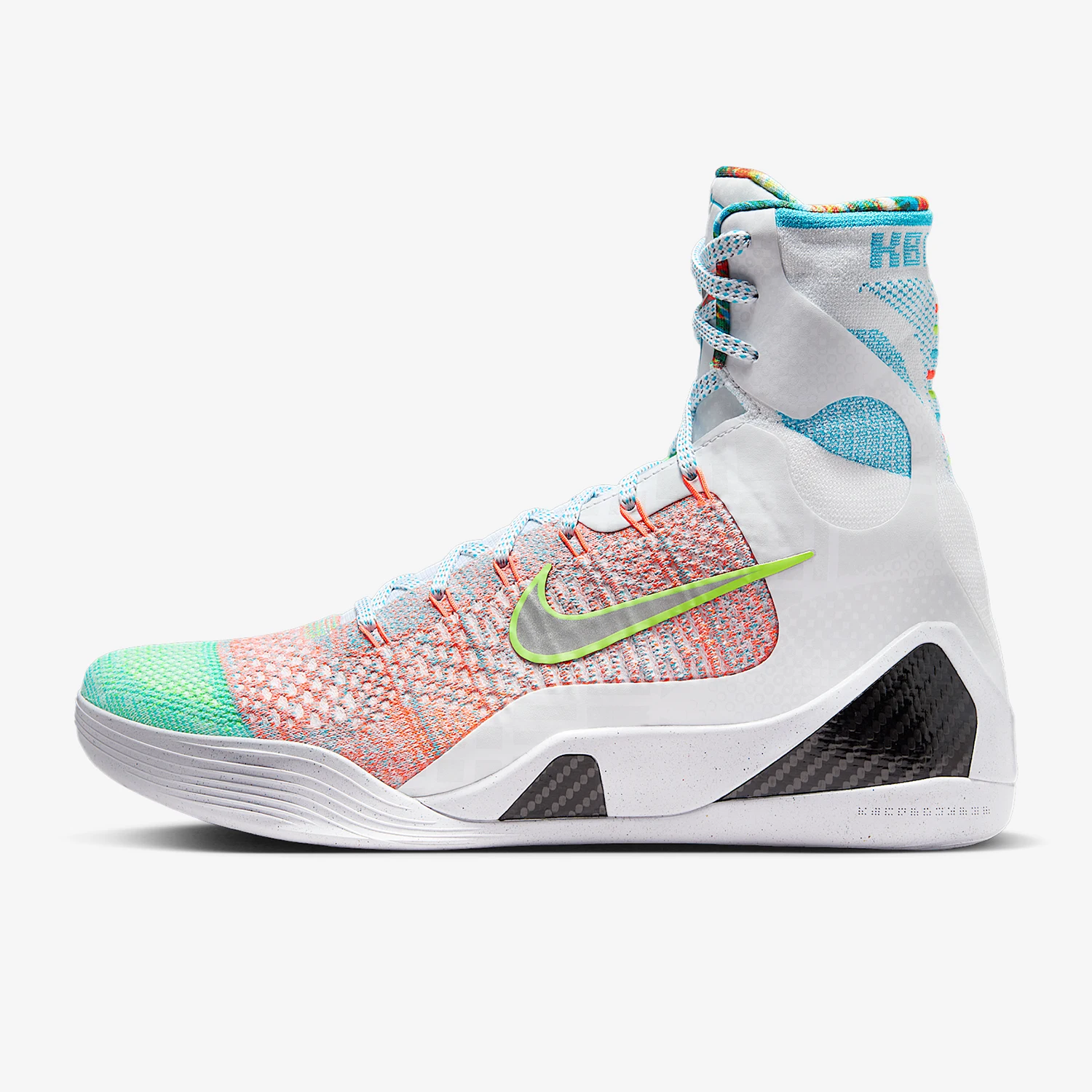 Nike genuine Kobe 9 men's fashionable high top training durable basketball shoes FZ7335-101 view 2