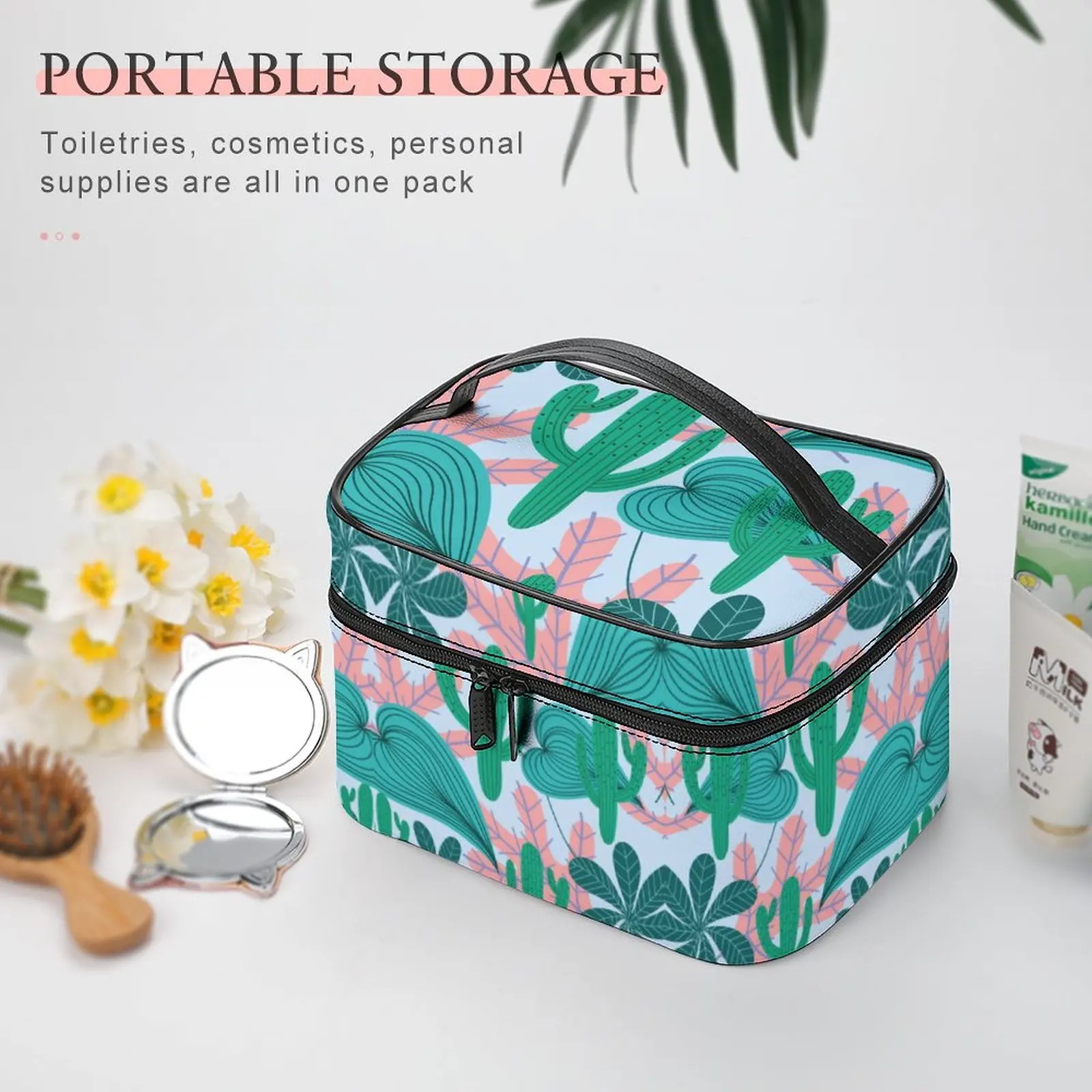 Customized Pattern Makeup Bag Outdoor Travel Makeup Bag Women Multifunction Cosmetic Bag Girl Outdoor Waterproof Make Up Case