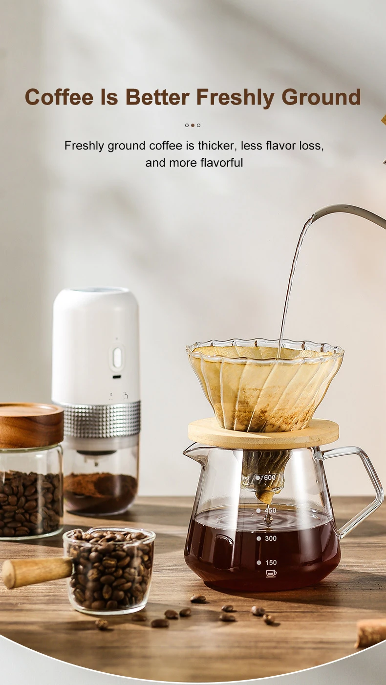 Description Picture 4 of itemElectric Coffee Bean Grinder USB Charging Mini Coffee Bean Mill Grinder Espresso Spice Grinder for Kitchen