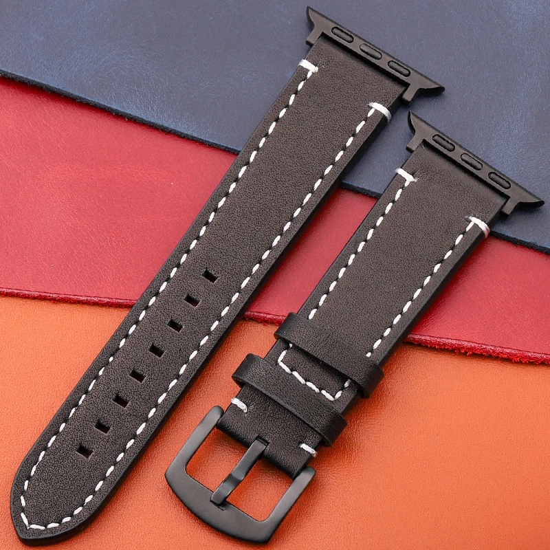 Elegant Genuine Leather Watch Strap - Premium Watchband