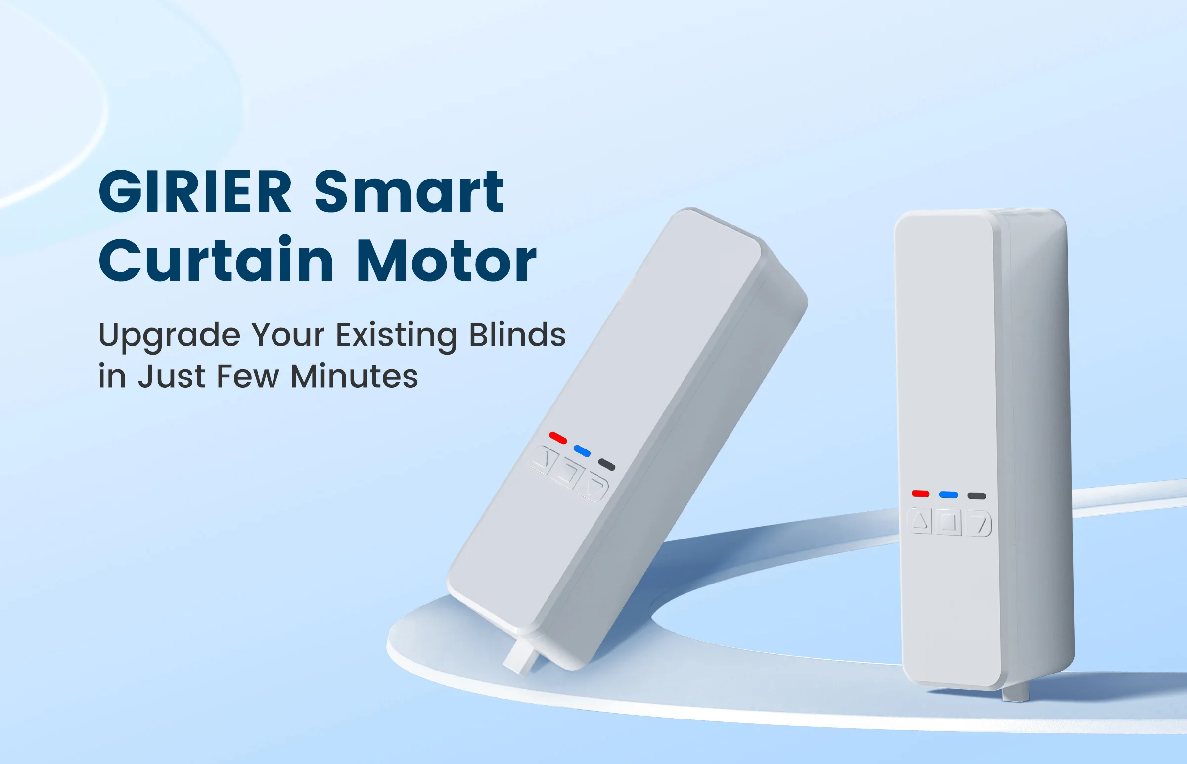 Smart Curtain Motor - WiFi Motorized Roller Shade with Alexa  Google Home Support