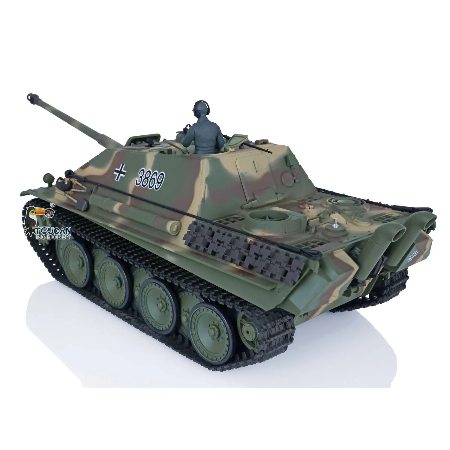 2.4G Henglong 1/16 Scale 7.0 Plastic Ver JadpanTH17er RTR RC Tank Model 3869 Smoke Effect Infrared Battle TH17437-SMT7 4