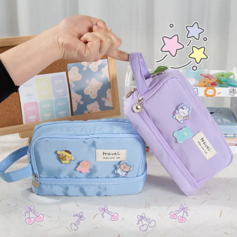 

Cute Pencil Cases Large Capacity Kawaii Pouch Bag Box Back To School Supplies For Girl Japanese Korean Stationery