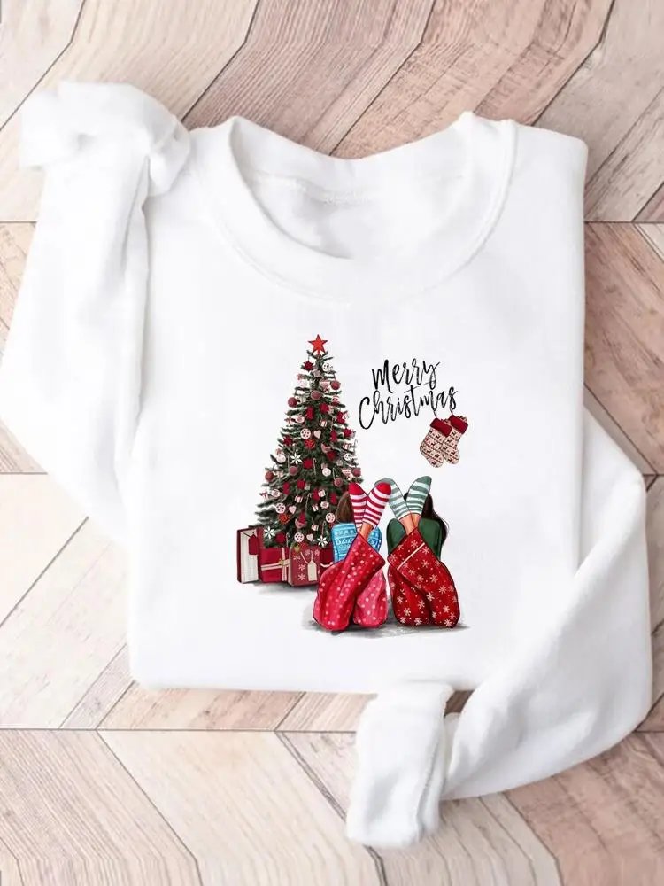 

Sweet Letter Festival Pullovers Lady Fashion Holiday Clothing Christmas Women New Year Print Female Woman Graphic Sweatshirts