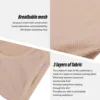 Armpit Sweat Pads for Woman Underarm Sweat Vest Quick Dry Breathable Mesh Reusable Armpit Sweat Pads for Women Girls Skin Color 5