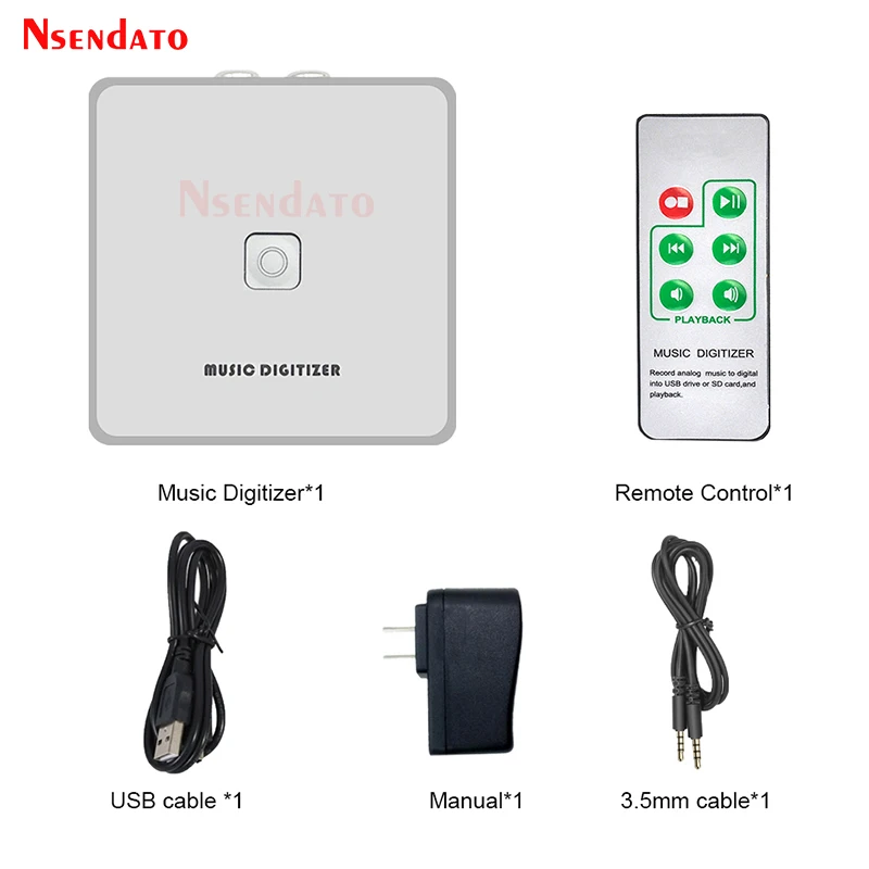 EZCAP 241 Music Digitizer Audio Capture Recorder Box Convert old analog Music Cassette Player to MP3 SD Card USB Flash Disk File