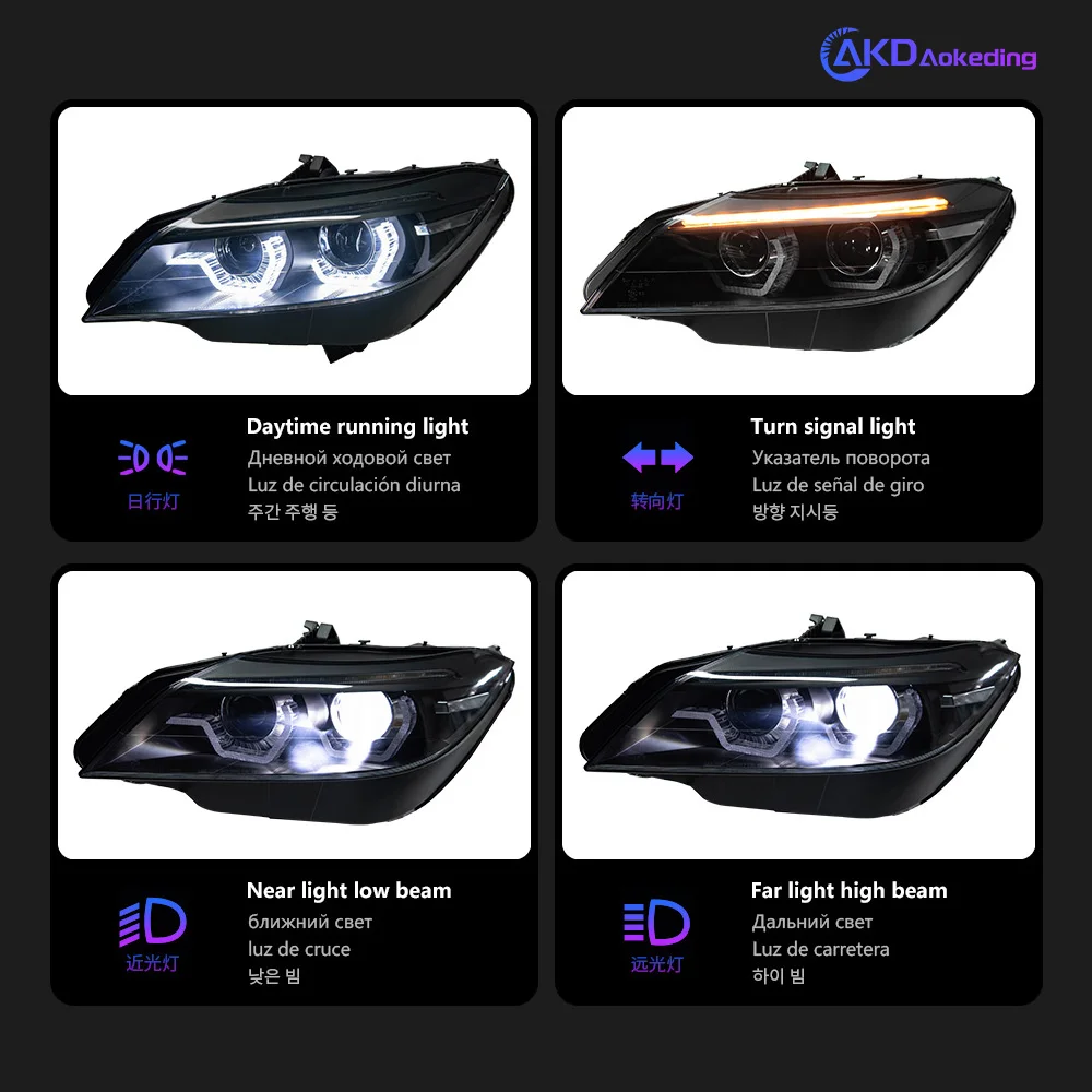 Car Lights for BMW Z4 E89 LED Headlight 2009-2016 Z4 Head Lamp Drl