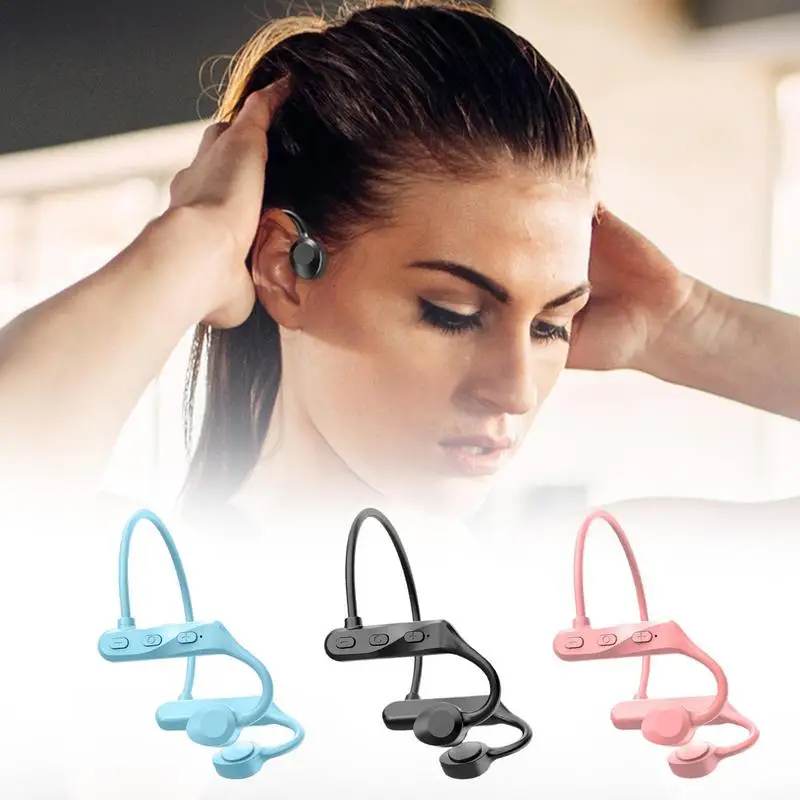 1PcsBoneConductingHeadphoneBlueToothHeadsetEarClipWireless