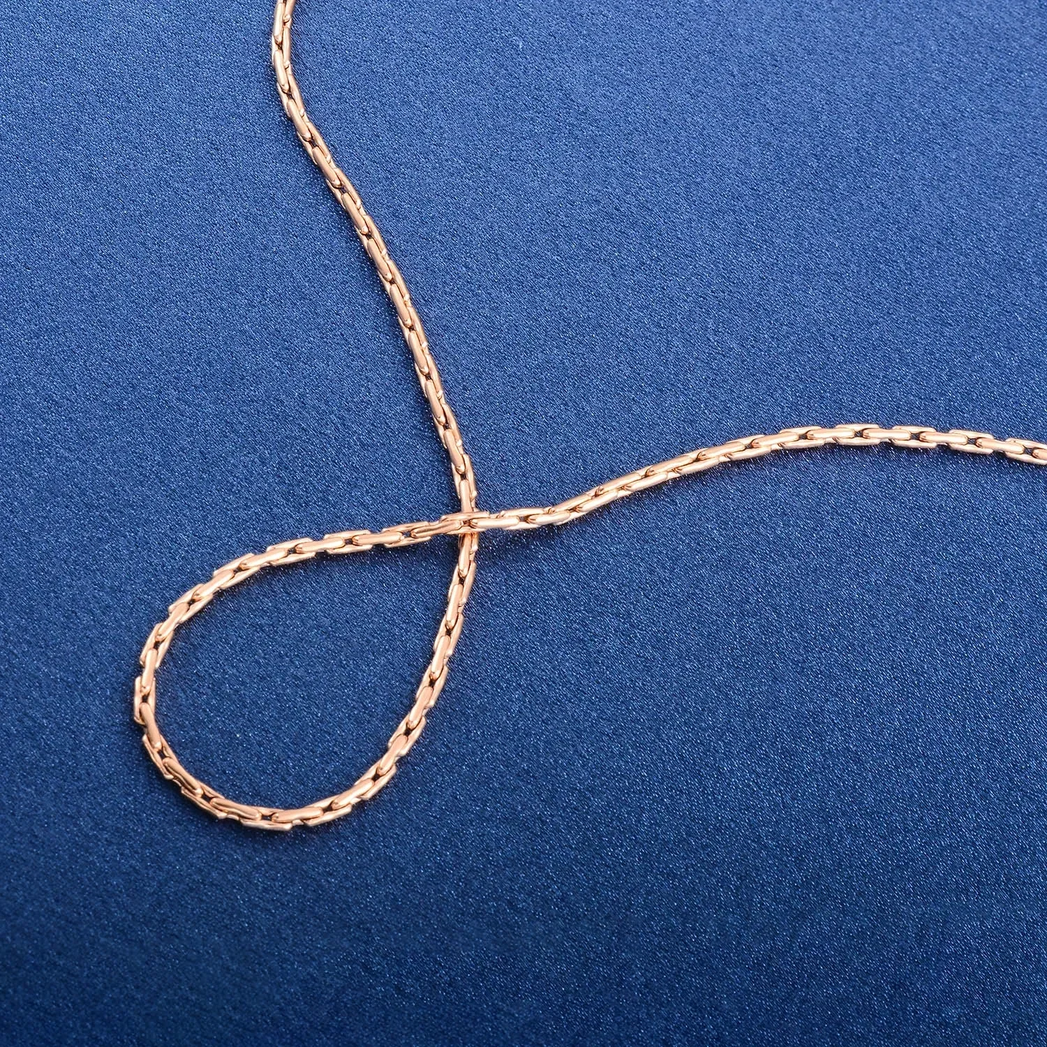 Rose Gold Stainless Steel Necklace - Multi-Style Chain Jewelry Accessory