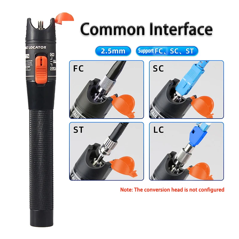 2PCS Red Laser Pen 10mw Light Fiber Optic Cable Tester FTTH  Visual Fault Locator LC/FC/SC/ST,Free Shipping