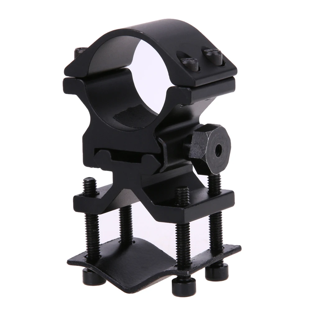 Flashlight Mount Clamp Metal Clamp LED Torch Holder Universal Aluminum Alloy Adjustable for Outdoor Camp Hiking