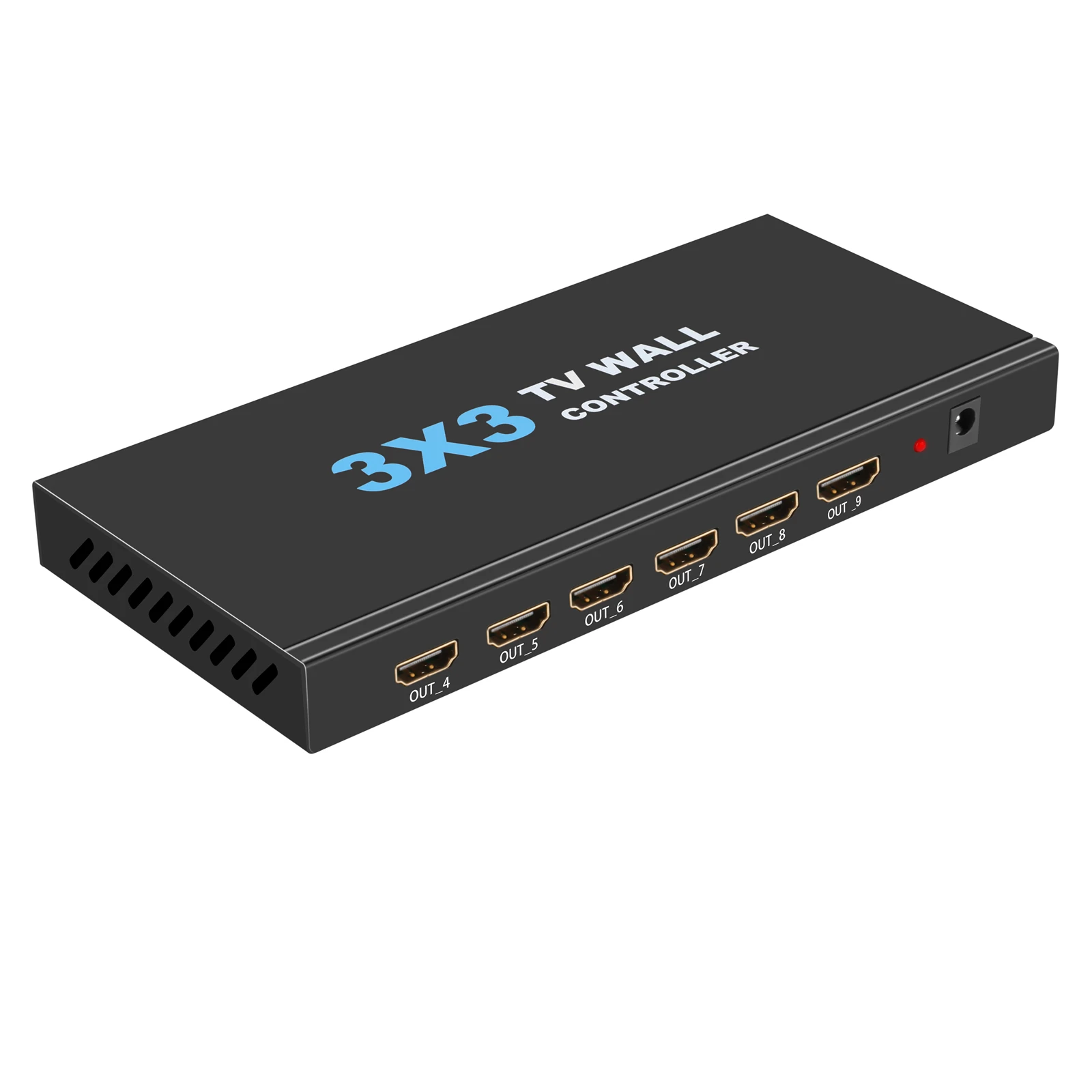 

Настенный видеоконтроллер 3x3, 4K 3840x2160 @ 30 Гц HDMI 1.4 ТВ настенный процессор с одним входом HDMI и девятью выходами, 4KX 2K дисплей