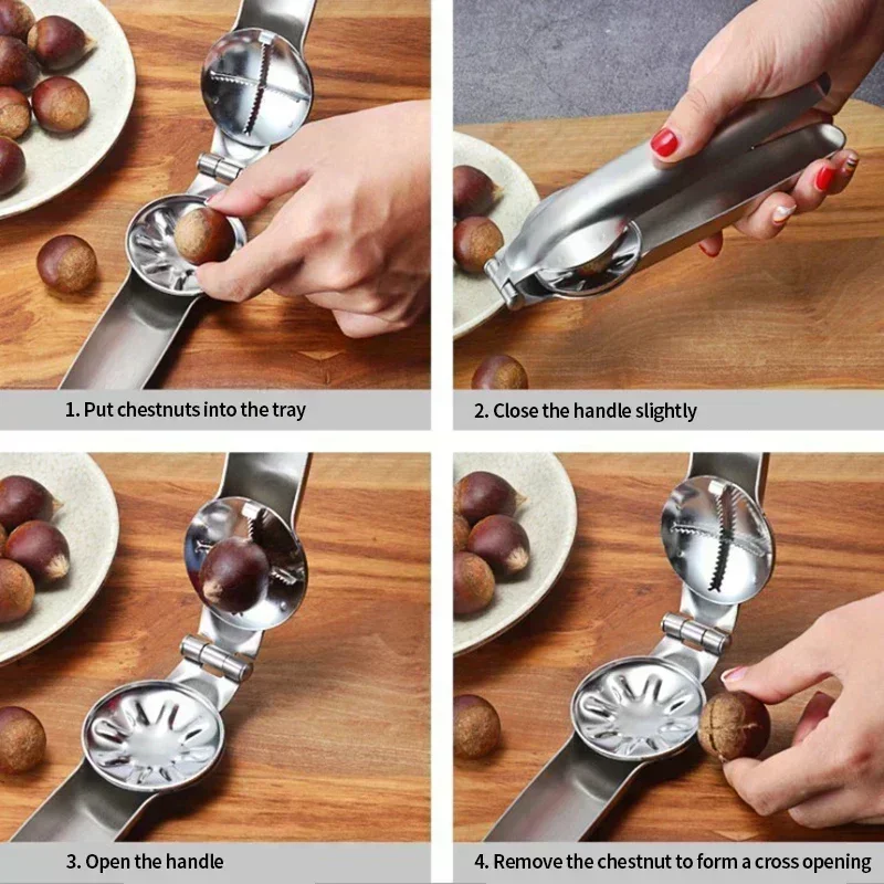 Chestnut Machine 2in1 Kitchen Accessory Nut Sheller Cracker Opener Tool