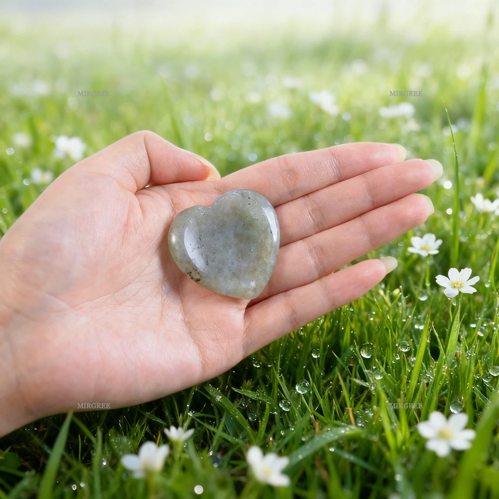 1pc Natural Heart Stone Handheld Healing and Soothing Stone, Suitable ...