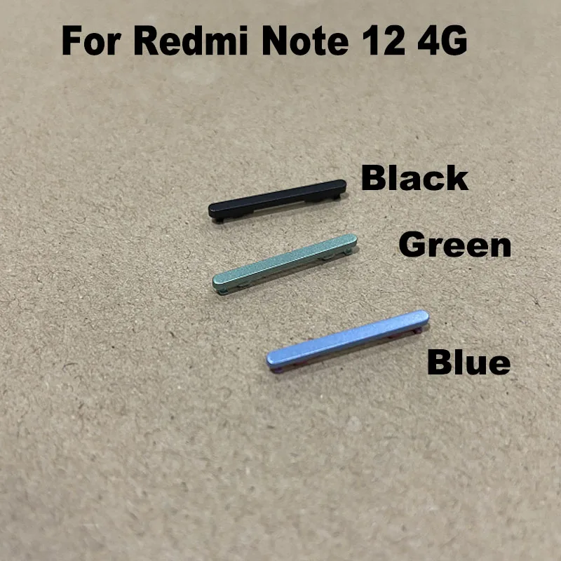 Power Volume For Xiaomi Redmi Note 12 4G Side Button Buttons Switch On Off Keys Replacement Repair Parts