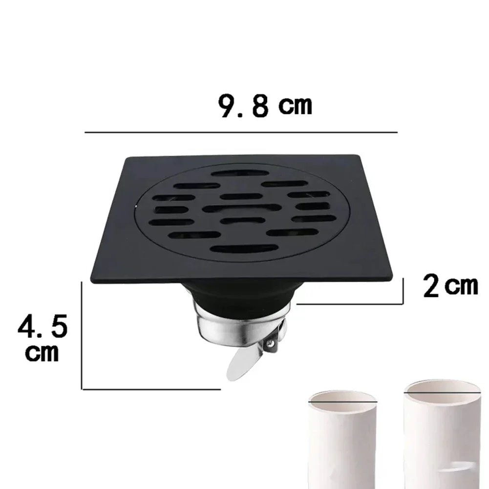1pc Shower Floor Drain Backflow Preventer Stainless Steel Floor Drain Bathroom Insect Proof Anti-odor Sewer Drainage Cover floor drain filter shower drain cover floor drain shower drain