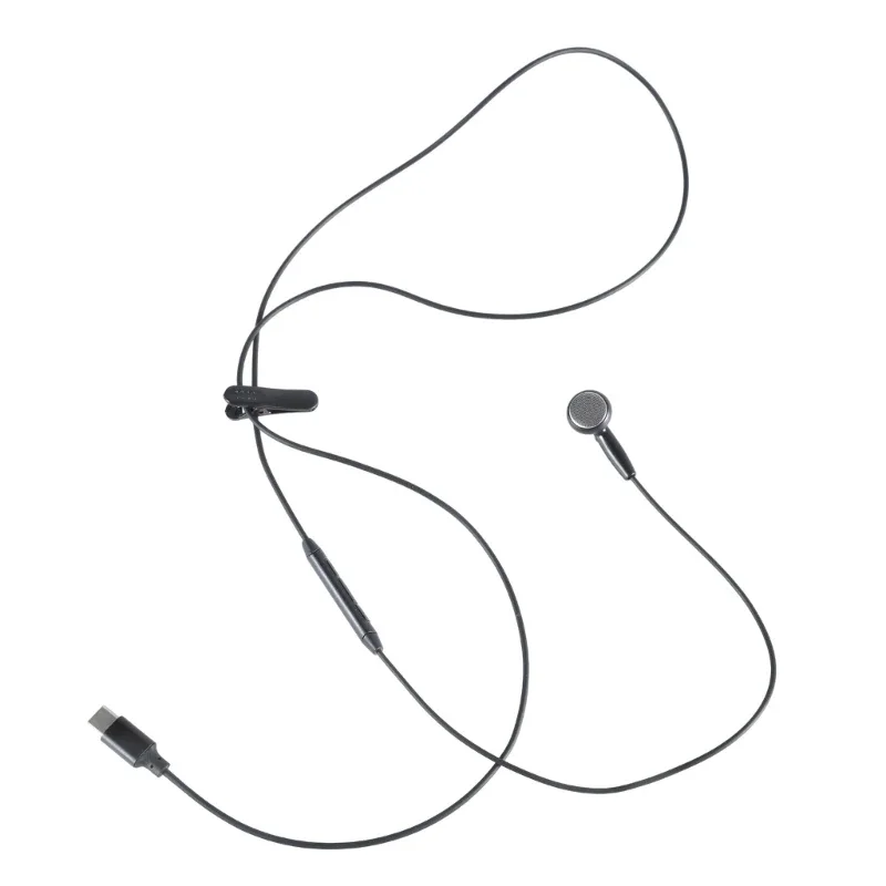 Enkelzijdige oortelefoon, mono-koptelefoon met snoer, USB Type-C oordopjes_voghion.com