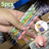 1/5PCS Nail Art Dotting Pen,  Spiral Rod Hook Drawing Painting Pen Nail Brushes Set Pen Double Head Point Drill Pens Nail Tools* 1